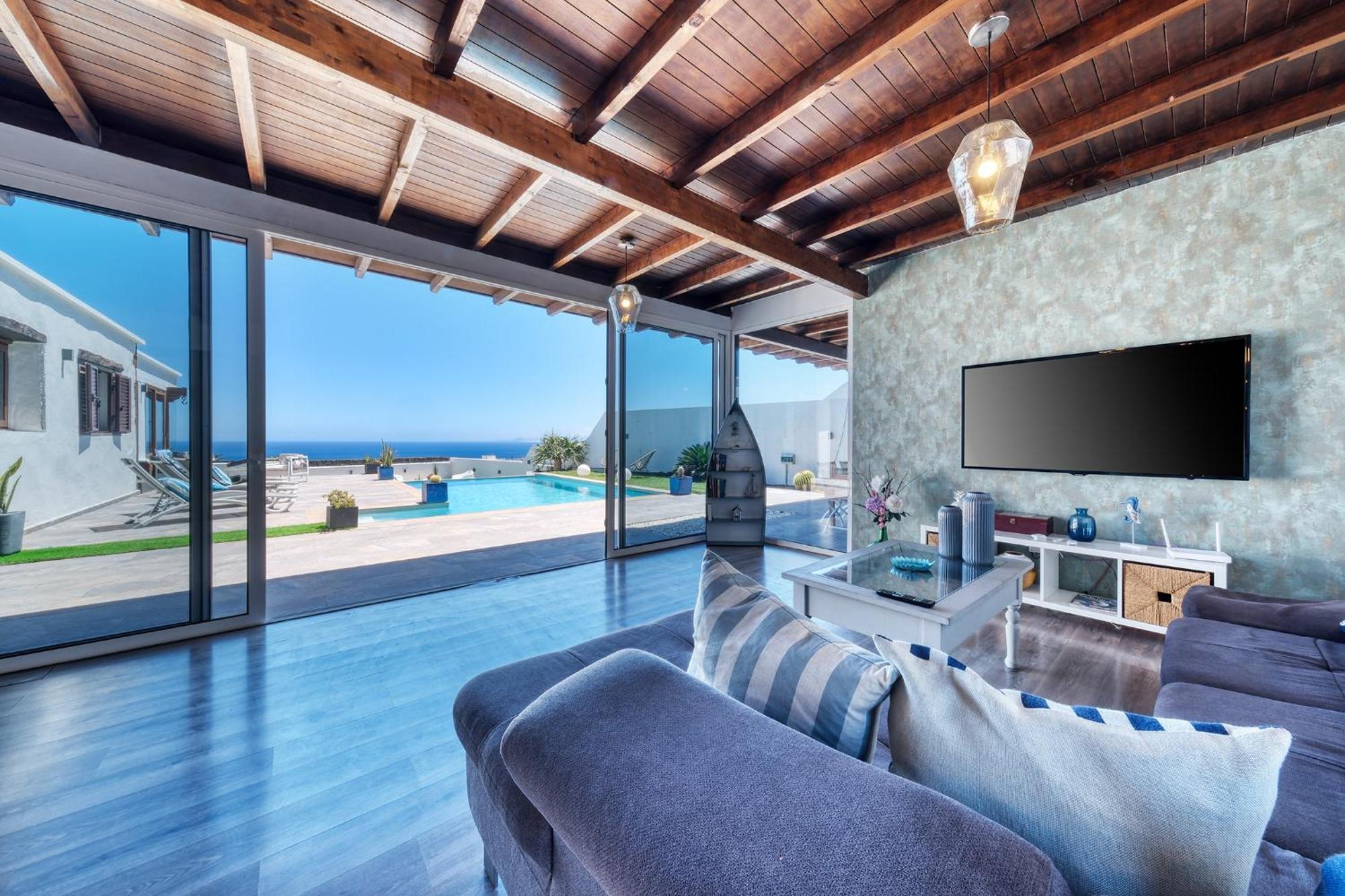 Villa Macher Piscina Y Bar Piscina 蒂亚斯 外观 照片